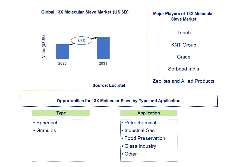 13X Molecular Sieve Market Trends and Forecast