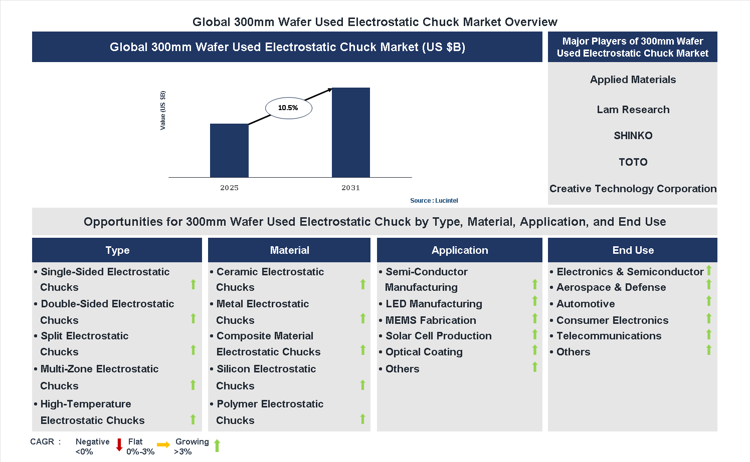 300mm Wafer Used Electrostatic Chuck Market Trends and Forecast