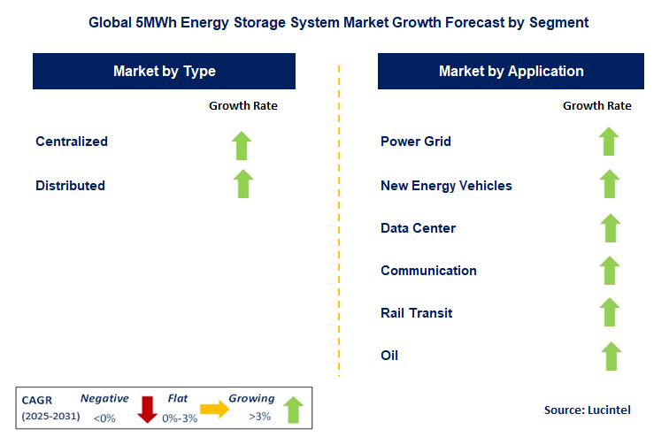 5MWh Energy Storage System Market by Segment