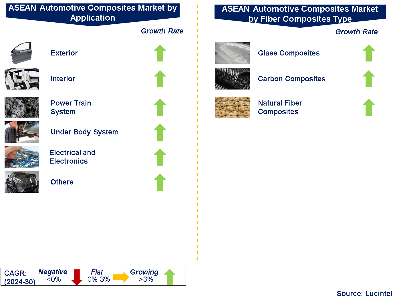 ASEAN Automotive Composites Market by Segments