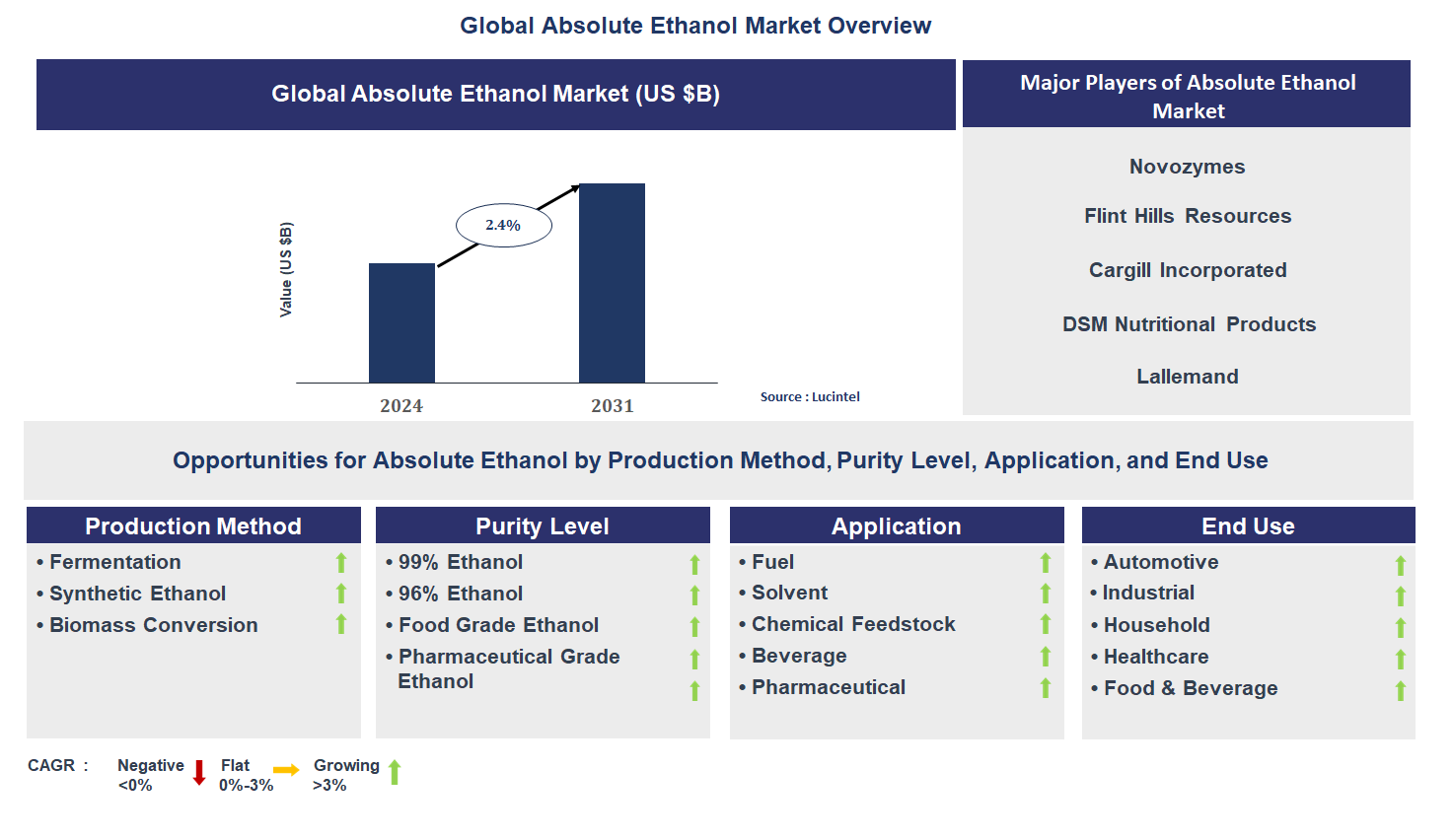 Absolute Ethanol Market Trends and Forecast