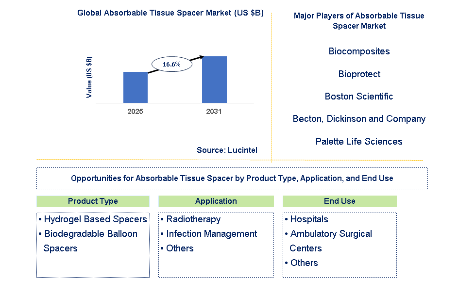 Absorbable Tissue Spacer Market Trends and Forecast