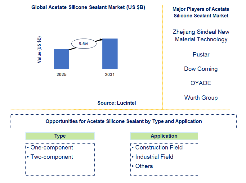 Acetate Silicone Sealant Market Trends and Forecast