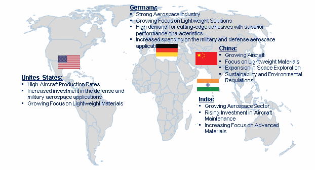 Adhesives in the Aerospace Market Trend by Region