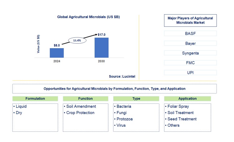 Agricultural Microbial Market by Formulation, Function, Type, and Application