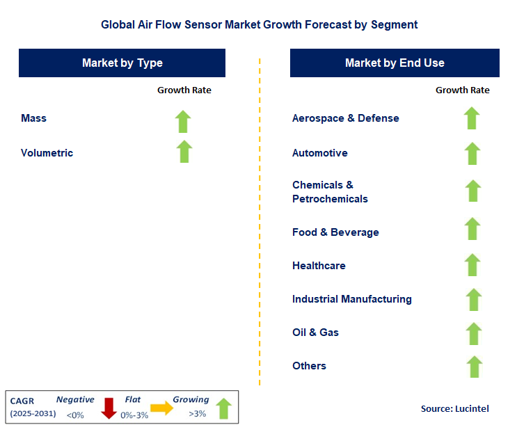 Air Flow Sensor Market by Segment