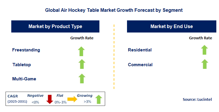 Air Hockey Table Market by Segment