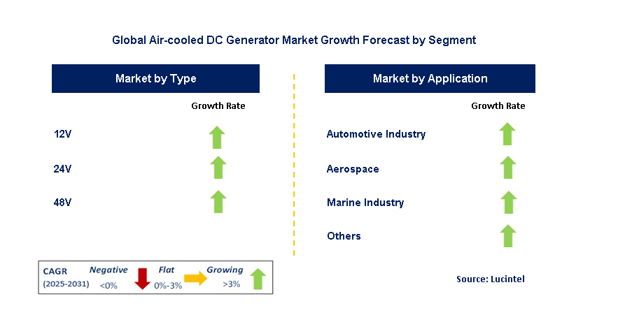 Air-cooled DC Generator Market by Segment