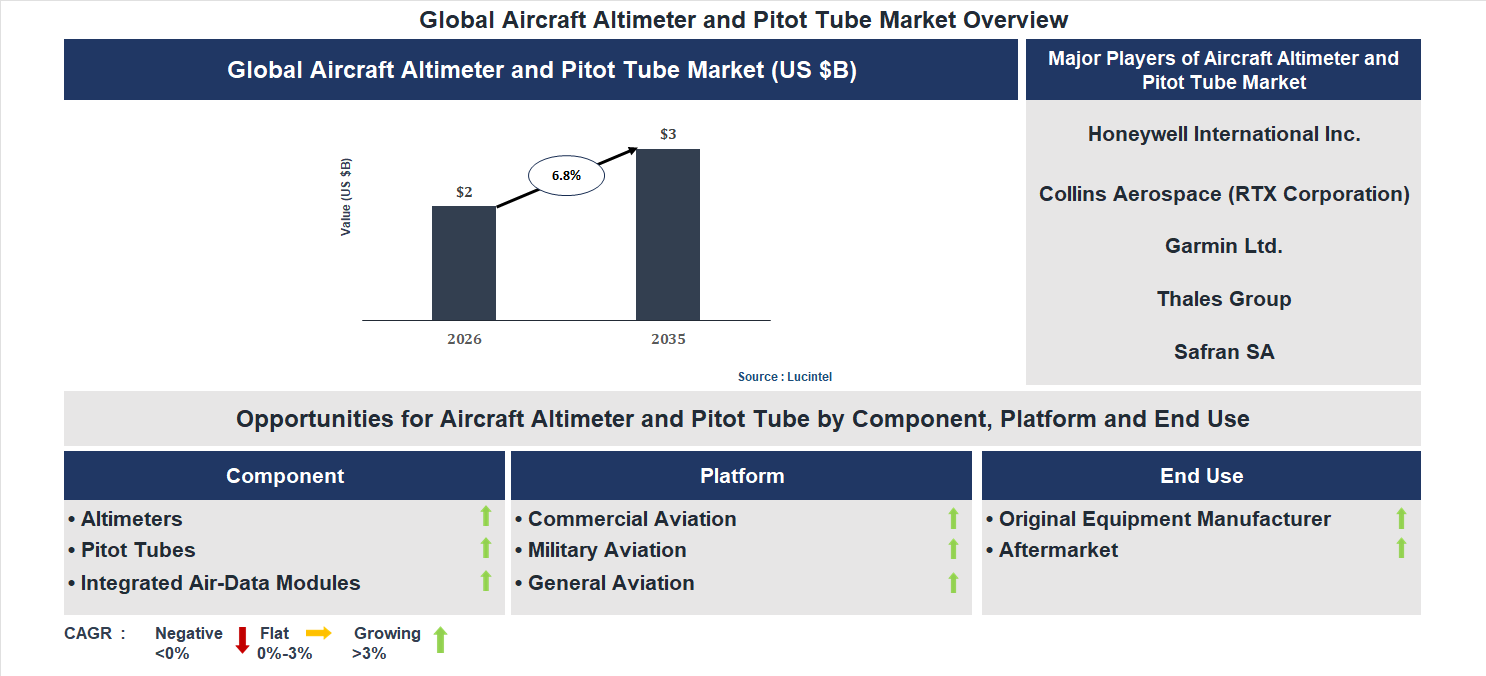 Aircraft Altimeter and Pitot Tube Market Trends and Forecast