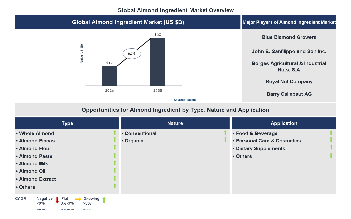 Almond Ingredient Market Trends and Forecast