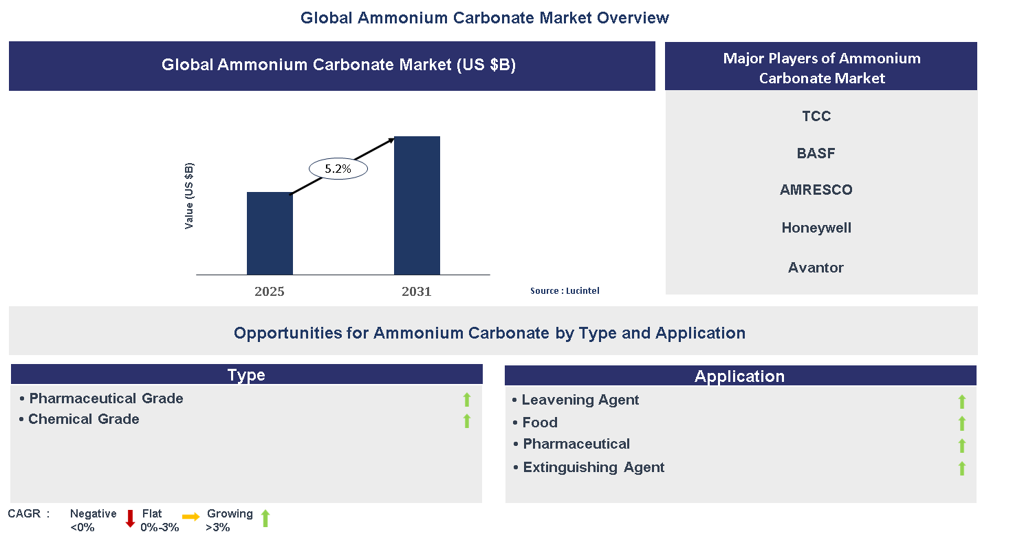Ammonium Carbonate Market Trends and Forecast