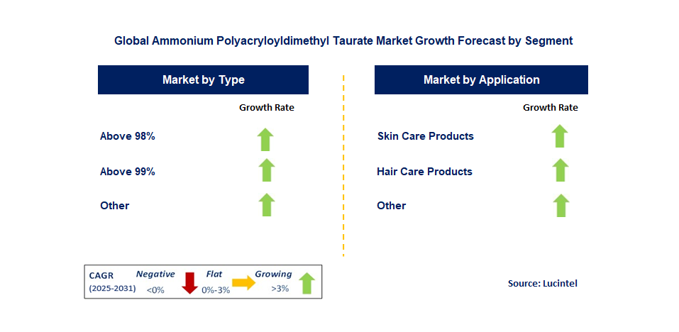 Ammonium Polyacryloyldimethyl Taurate Market by Segment