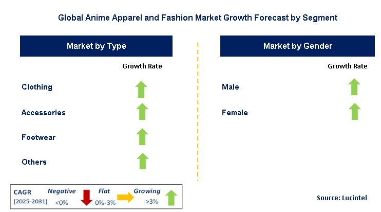 Anime Apparel and Fashion Market by Segment
