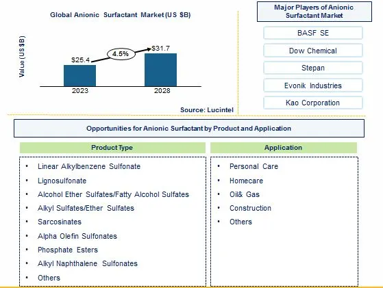 Anionic Surfactant Market by Product, and Application