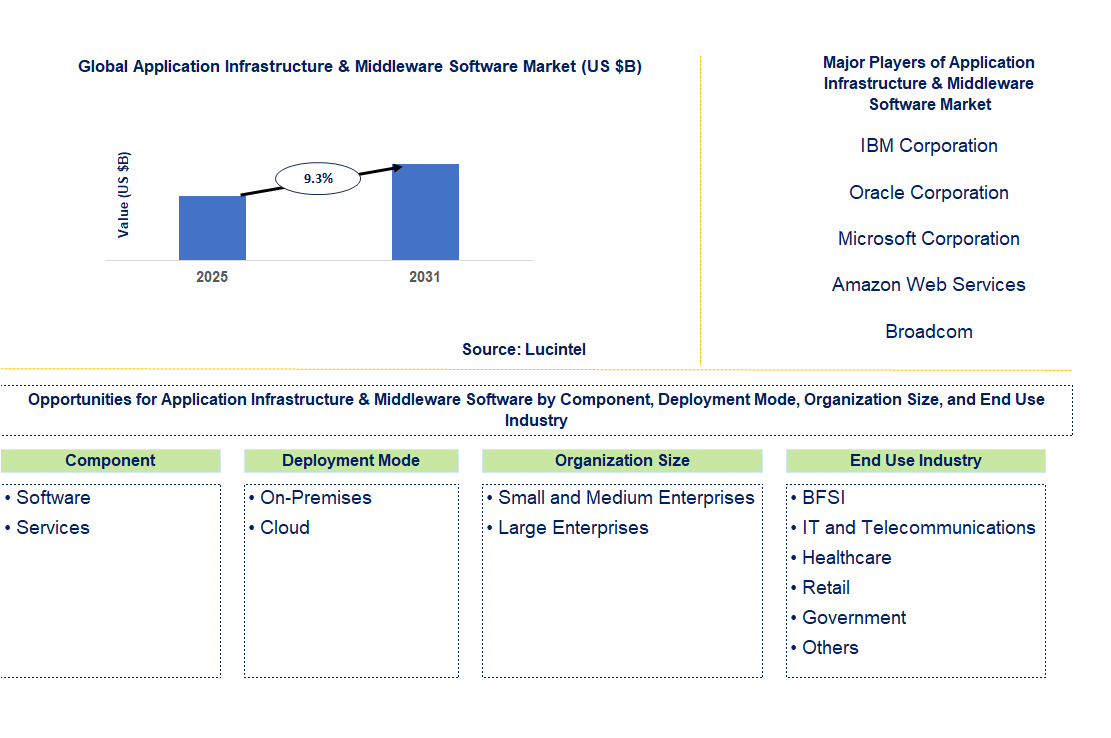 Application Infrastructure & Middleware Software Market Trends and Forecast