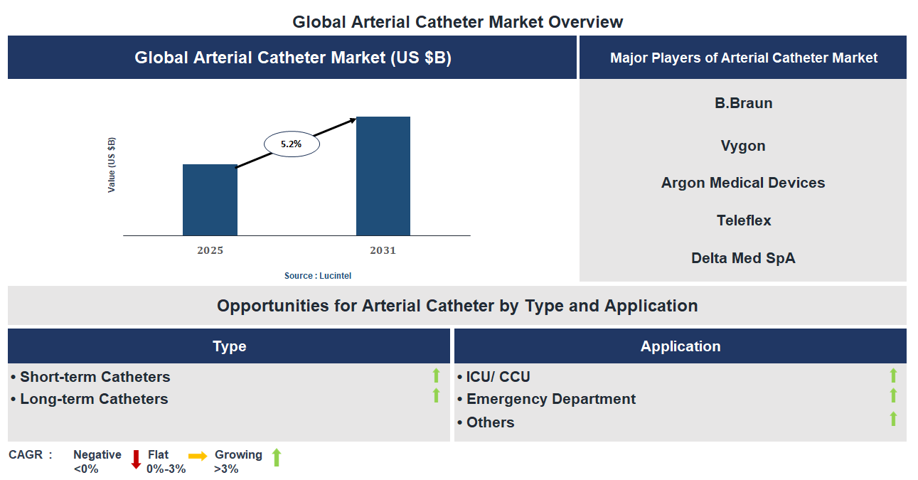 Arterial Catheter Market Trends and Forecast