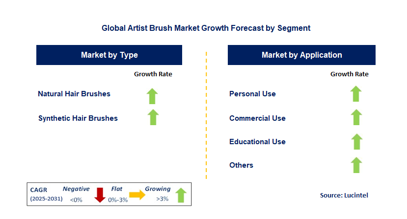 Artist Brush Market by Segment