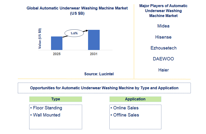 Automatic Underwear Washing Machine Market Trends and Forecast