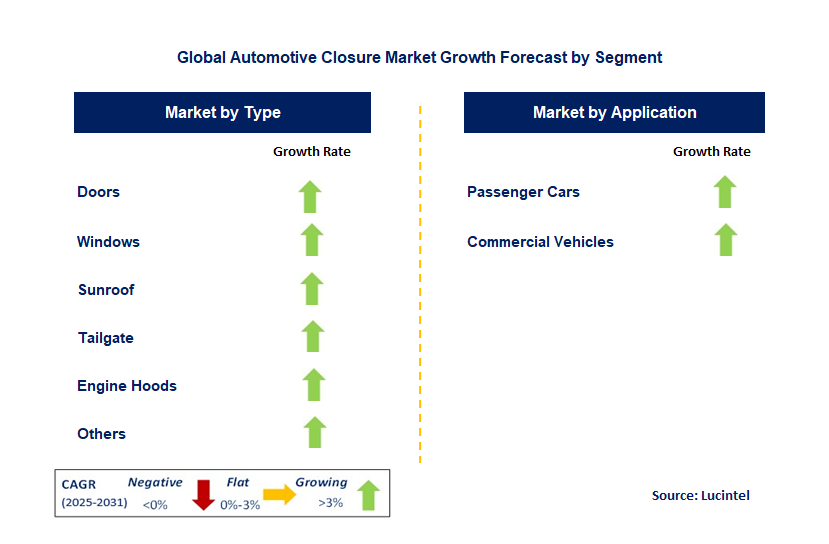 Automotive Closure Market by Segment