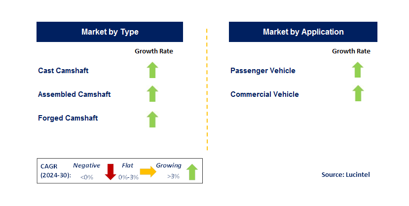 Automotive Engine Camshaft by Segment