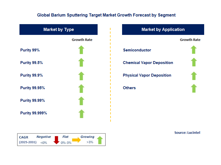 Barium Sputtering Target Market by Segment
