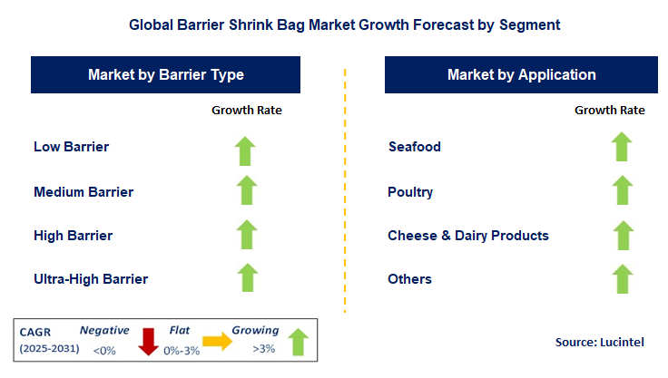Barrier Shrink Bag Market by Segment