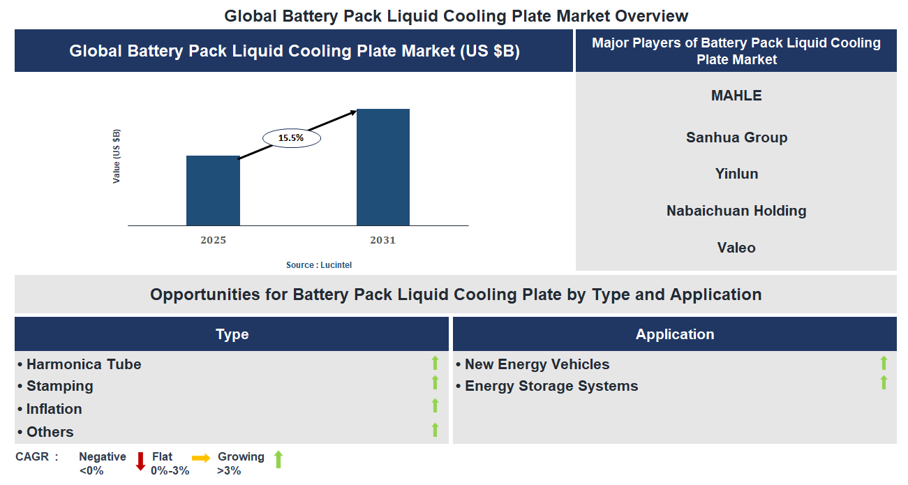 Battery Pack Liquid Cooling Plate Market Trends and Forecast