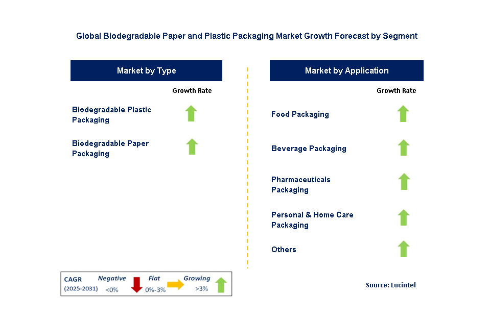 Biodegradable Paper and Plastic Packaging Market by Segment