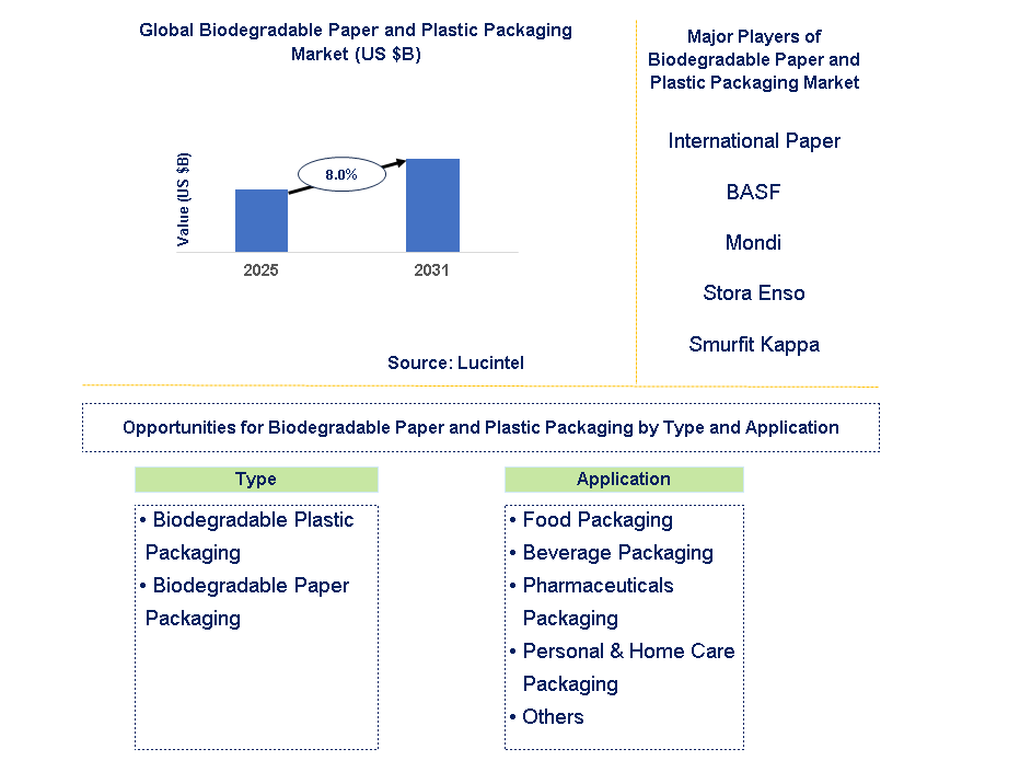 Biodegradable Paper and Plastic Packaging Market Trends and Forecast