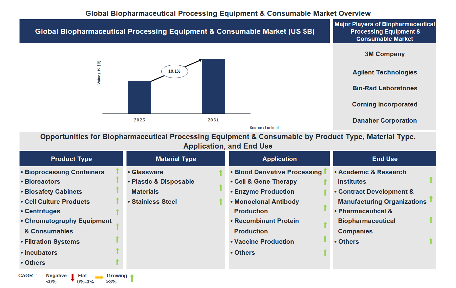 Biopharmaceutical Processing Equipment & Consumable Market Trends and Forecast
