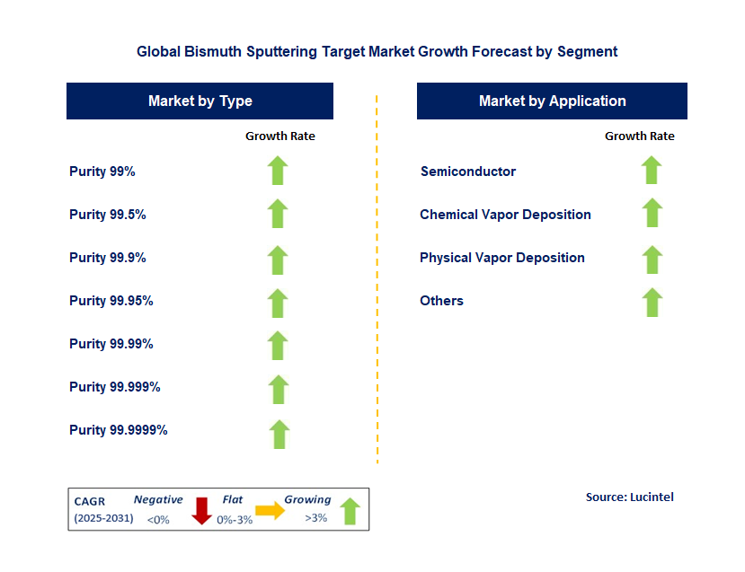 Bismuth Sputtering Target Market by Segment
