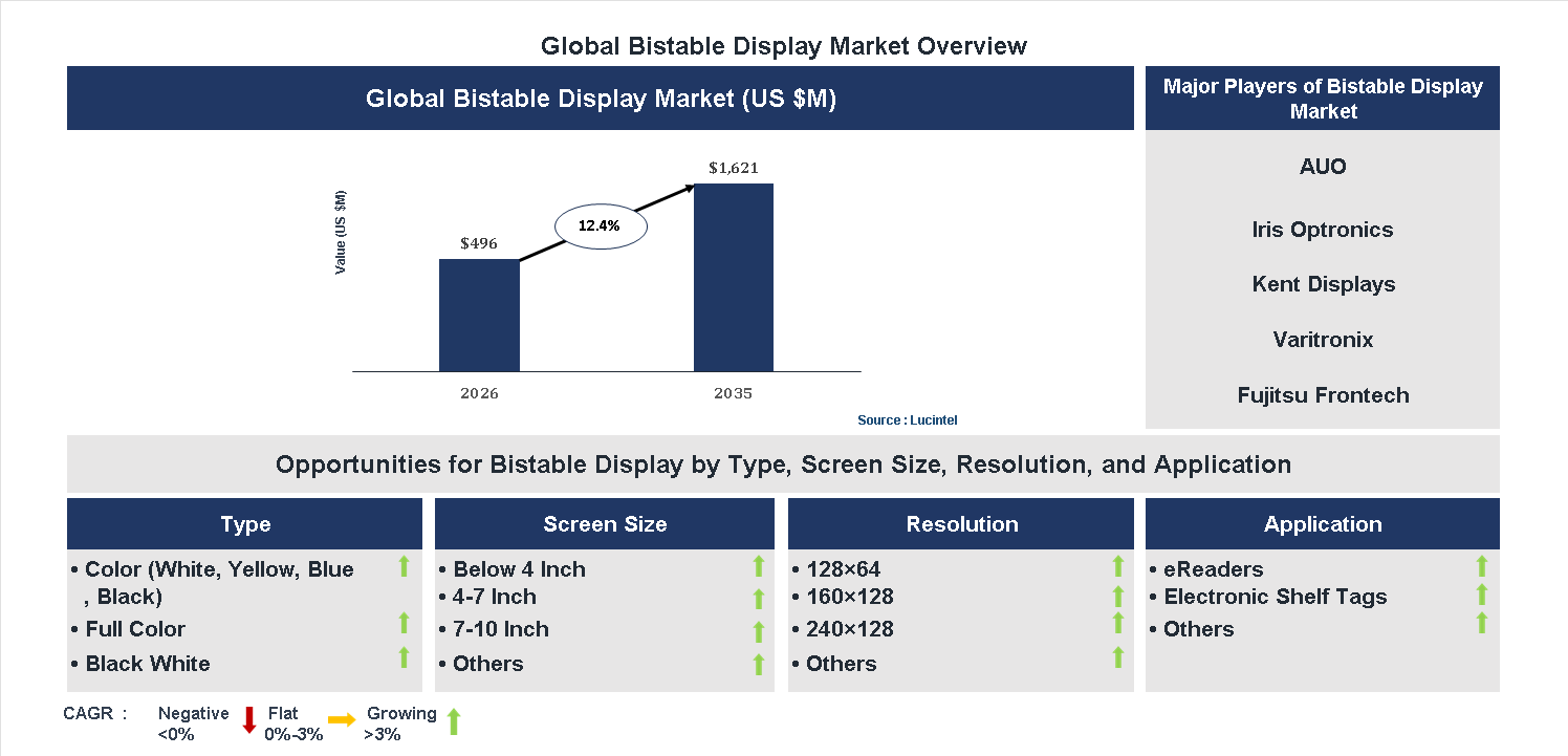 Bistable Display Market Trends and Forecast
