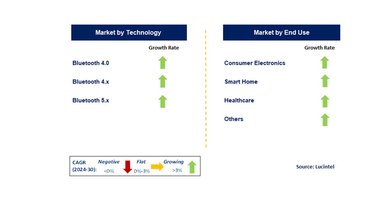 Bluetooth Low Energy IC Market by Segments