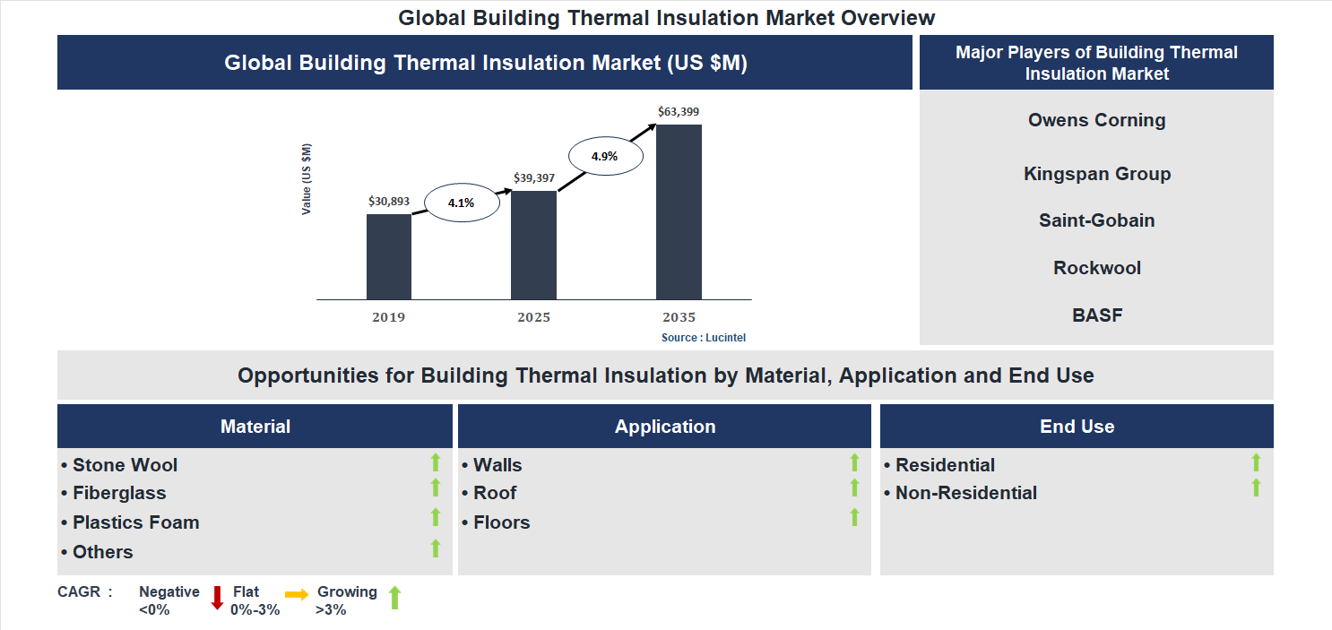 Building Thermal Insulation Market Trends and Forecast