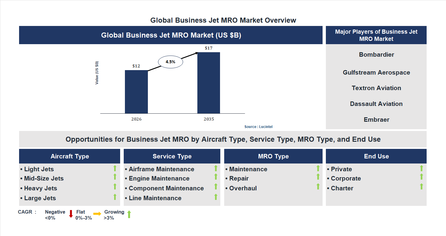 Business Jet MRO Market Trends and Forecast