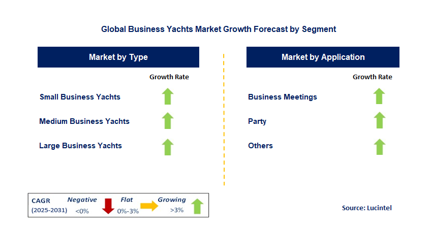 Business Yachts Market by Segment