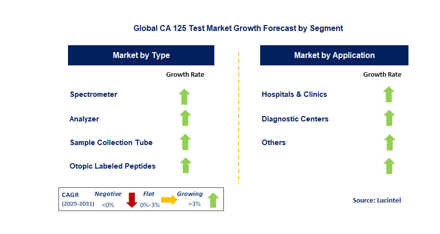 CA 125 Test Market by Segment