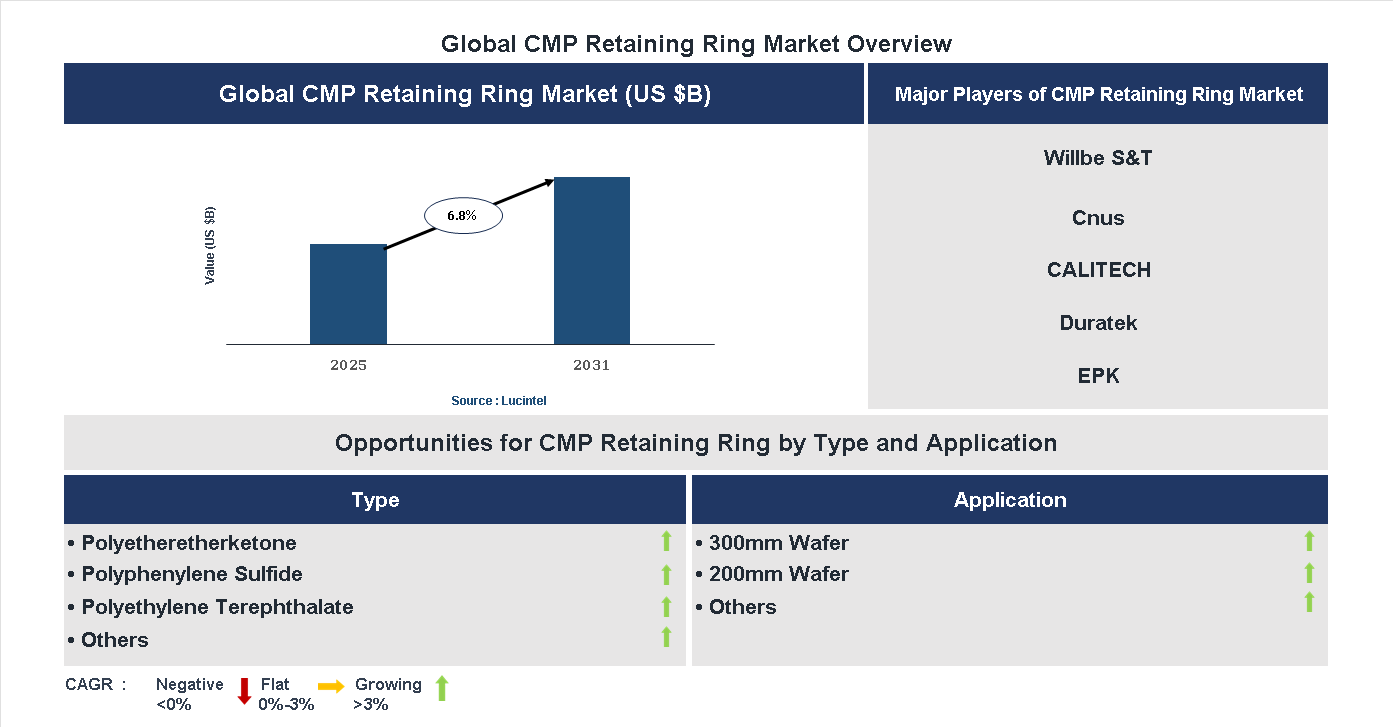 CMP Retaining Ring Market Trends and Forecast