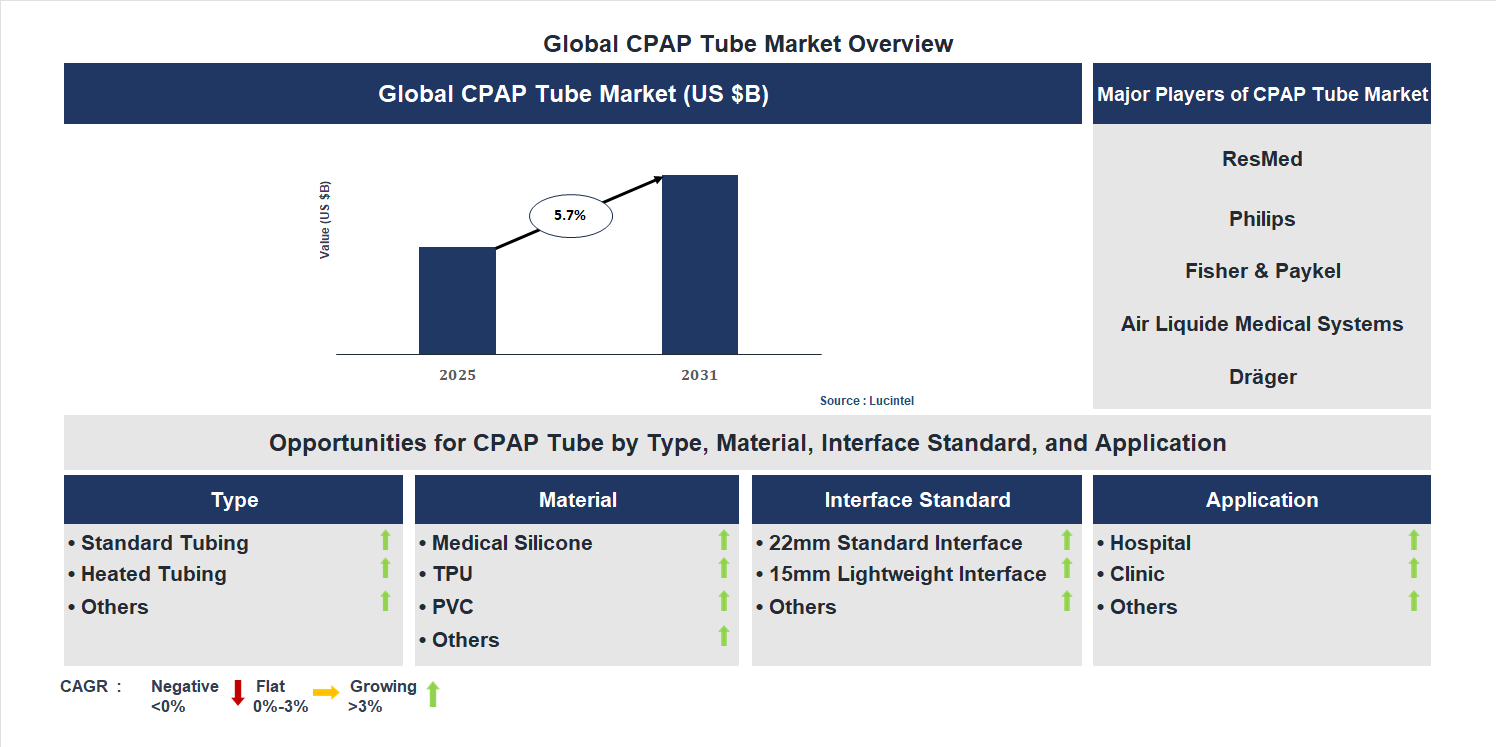 CPAP Tube Market Trends and Forecast
