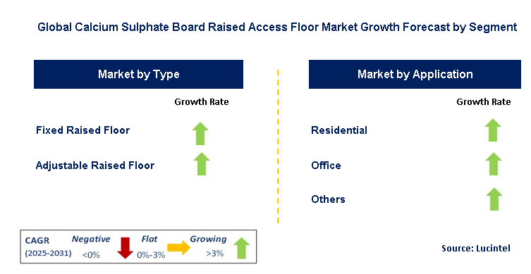 Calcium Sulphate Board Raised Access Floor Market by Segment