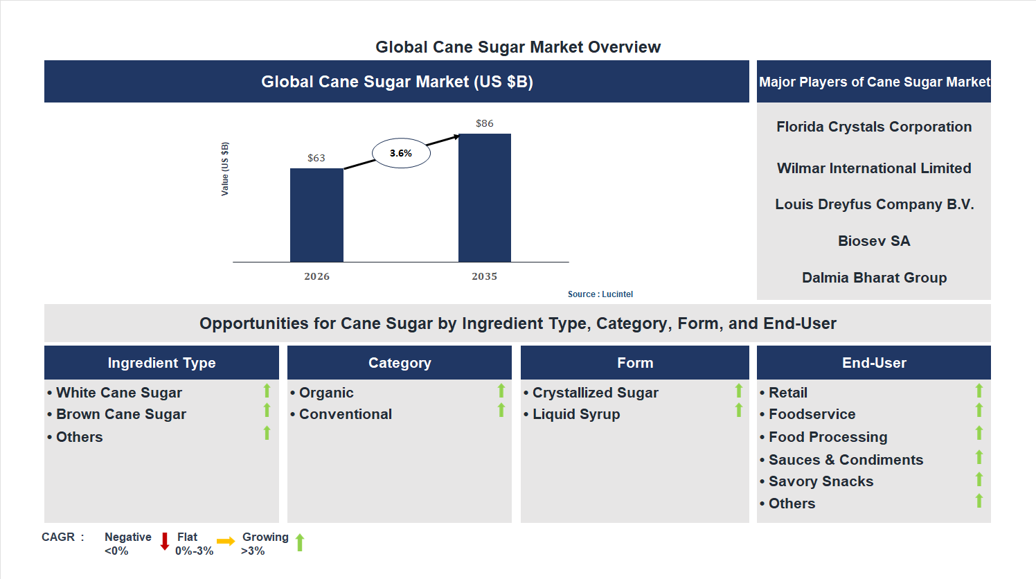 Cane Sugar Market Trends and Forecast
