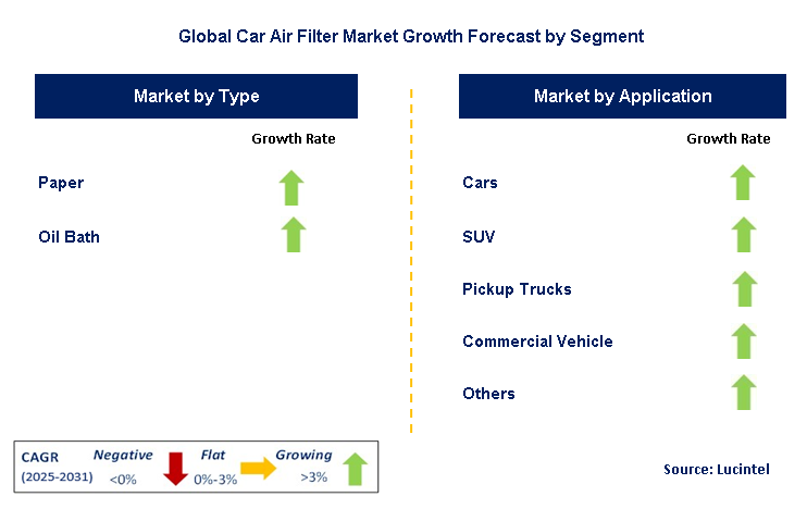 Car Air Filter Market by Segment