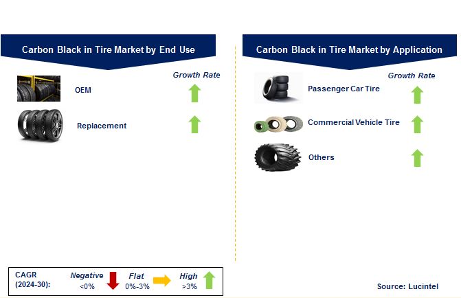 Carbon Black in Tire Market by Segments