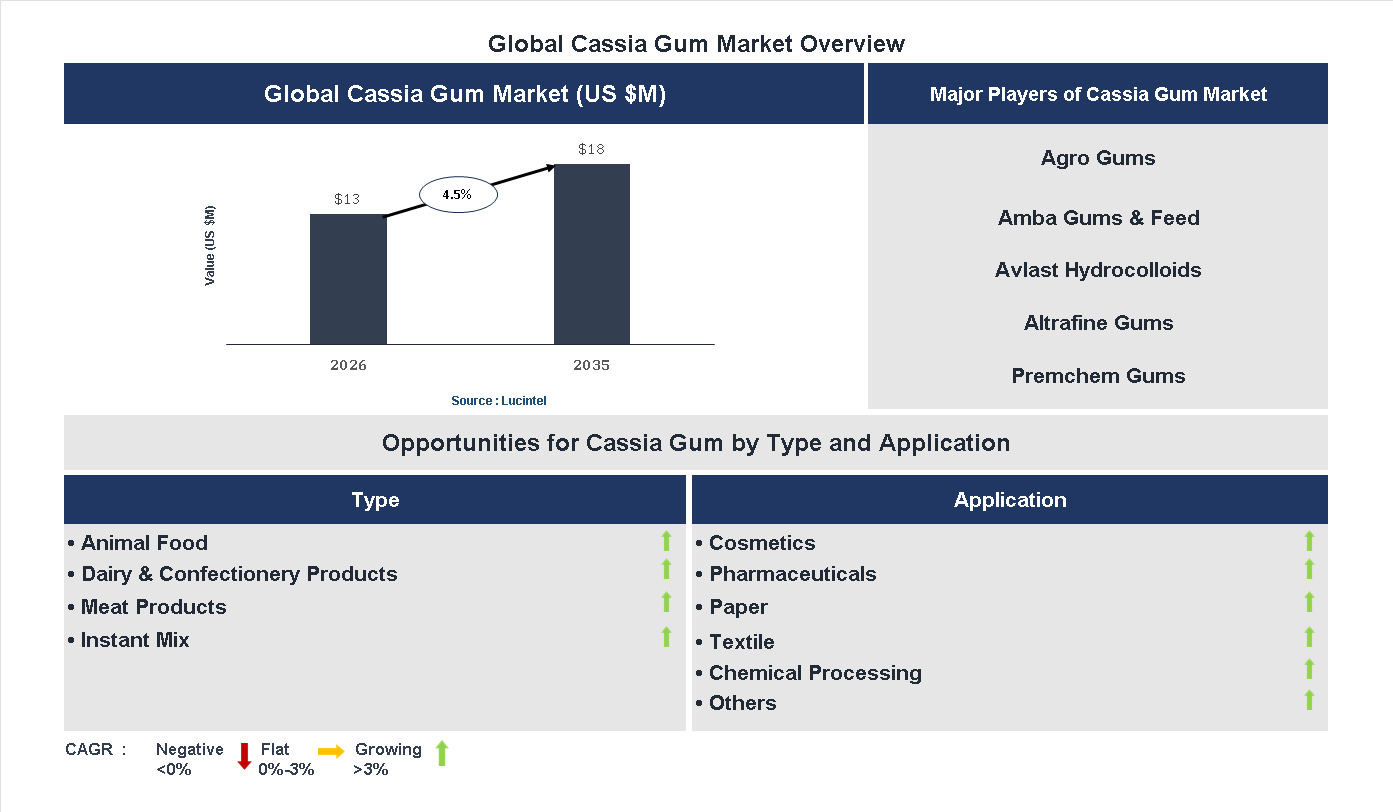 Cassia Gum Market Trends and Forecast
