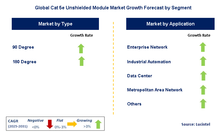 Cat 5e Unshielded Module Market by Segment