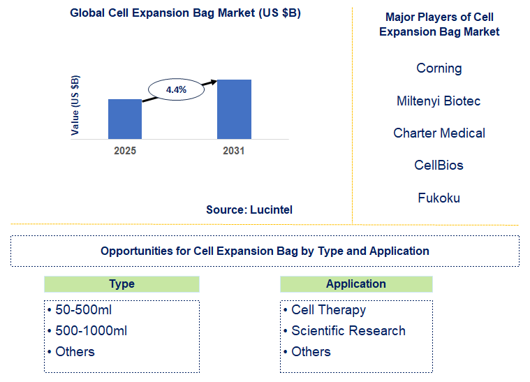 Cell Expansion Bag Market Trends and Forecast