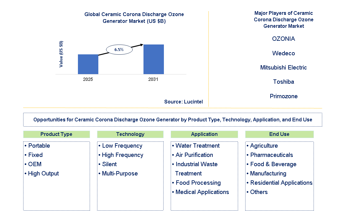 Ceramic Corona Discharge Ozone Generator Market Trends and Forecast