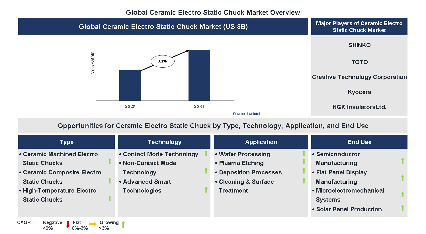 Ceramic Electro Static Chuck Market Trends and Forecast