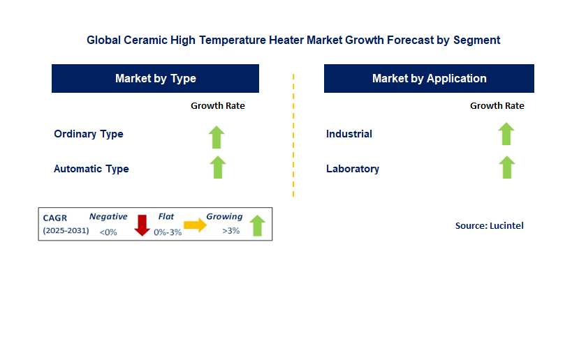 Ceramic High Temperature Heater Market by Segment