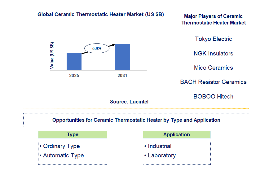 Ceramic Thermostatic Heater Market Trends and Forecast
